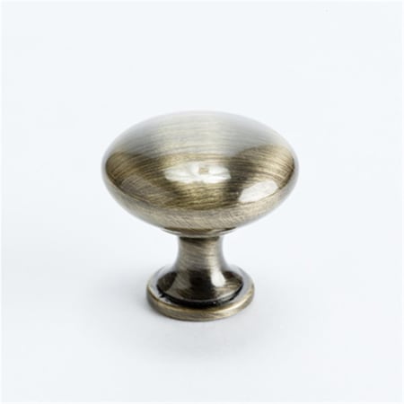 Berenson 1.25 In. Knob- Euro Moderno Brushed Antique Brass